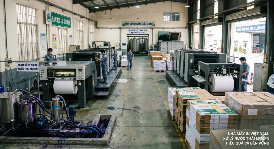 Xử lý nước thải mực in tại nhà máy in Việt Nam